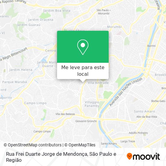 Rua Frei Duarte Jorge de Mendonça mapa