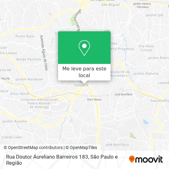 Rua Doutor Áureliano Barreiros 183 mapa