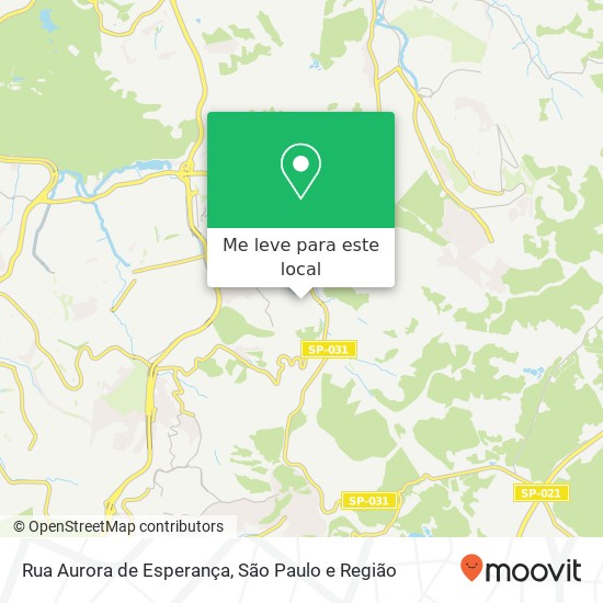 Rua Aurora de Esperança mapa