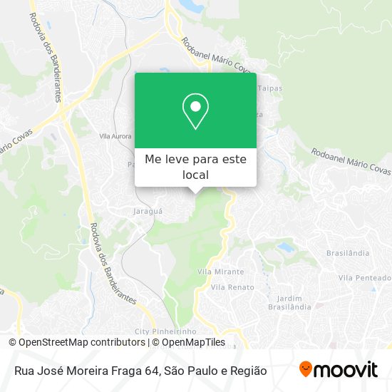Rua José Moreira Fraga 64 mapa