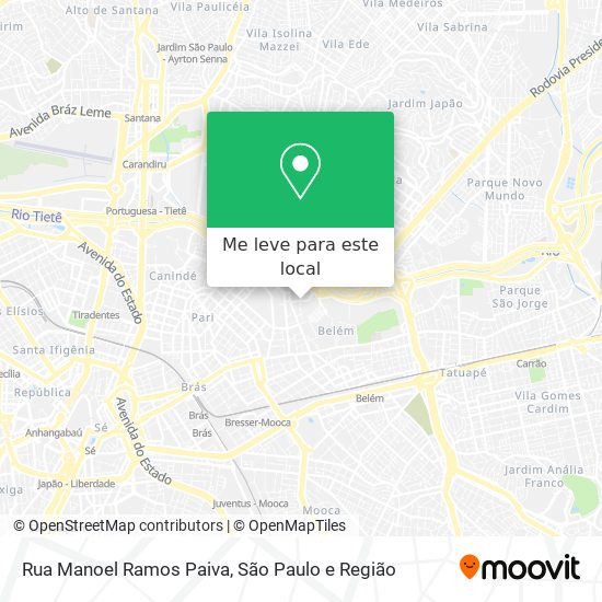 Rua Manoel Ramos Paiva mapa