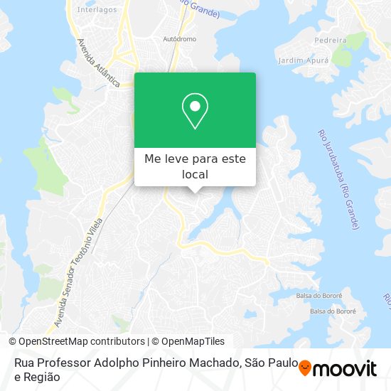 Rua Professor Adolpho Pinheiro Machado mapa