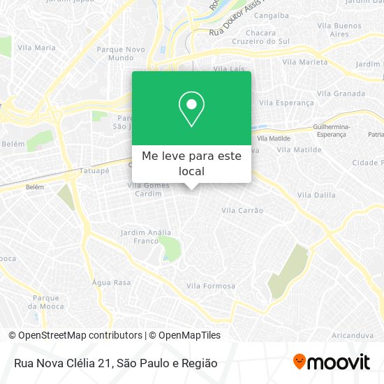 Rua Nova Clélia 21 mapa