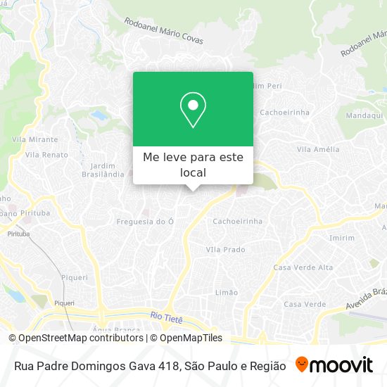 Rua Padre Domingos Gava 418 mapa