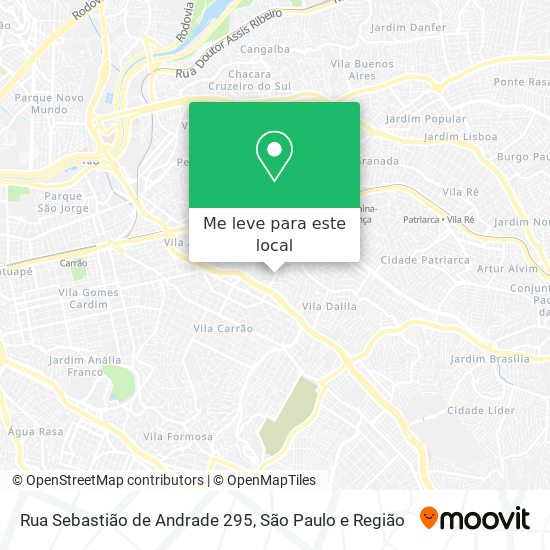 Rua Sebastião de Andrade 295 mapa