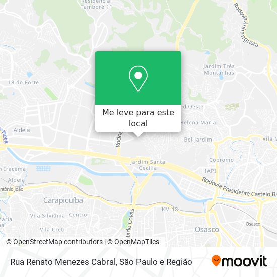 Rua Renato Menezes Cabral mapa