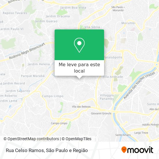 Rua Celso Ramos mapa