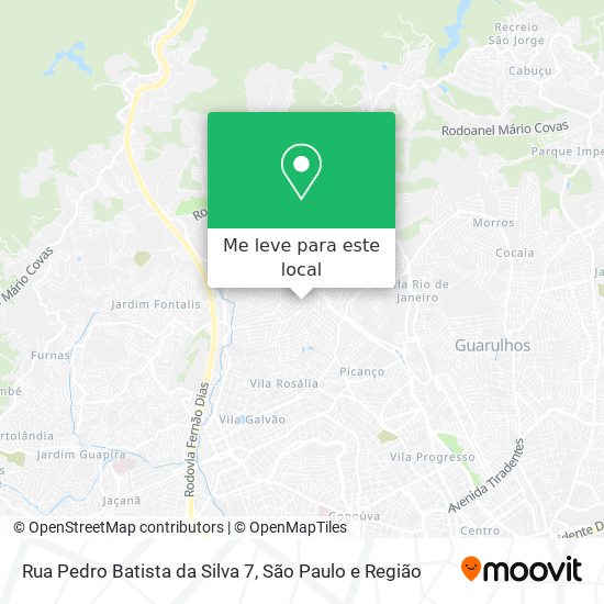 Rua Pedro Batista da Silva 7 mapa