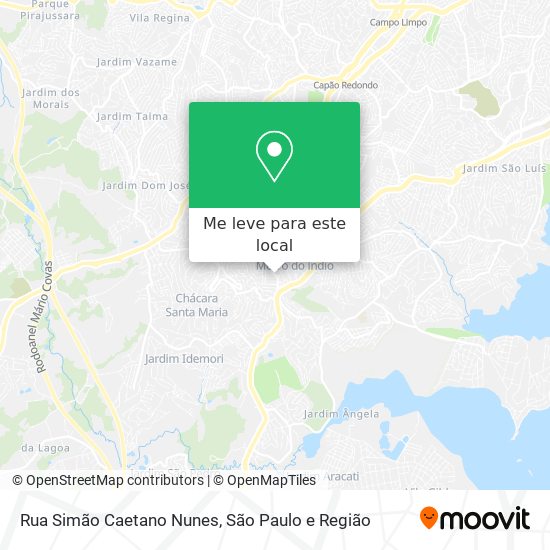 Rua Simão Caetano Nunes mapa