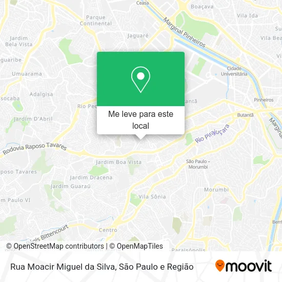 Rua Moacir Miguel da Silva mapa
