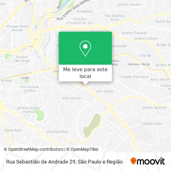 Rua Sebastião de Andrade 29 mapa