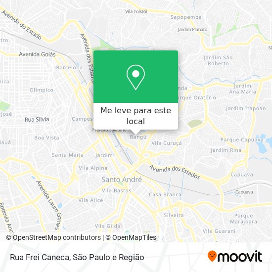Rua Frei Caneca mapa