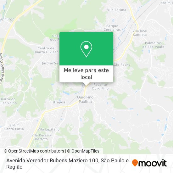 Avenida Vereador Rubens Maziero 100 mapa