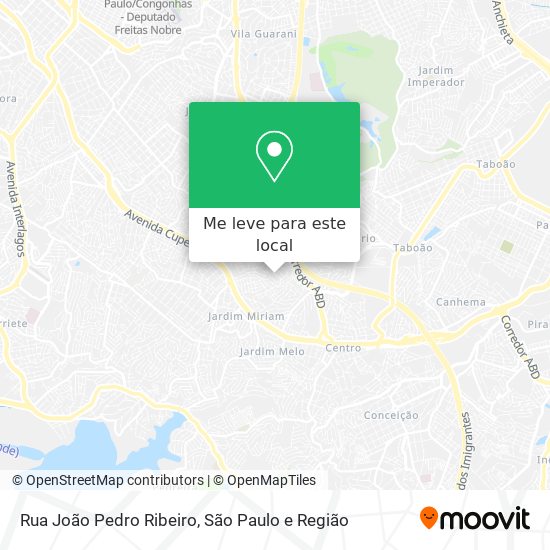 Rua João Pedro Ribeiro mapa