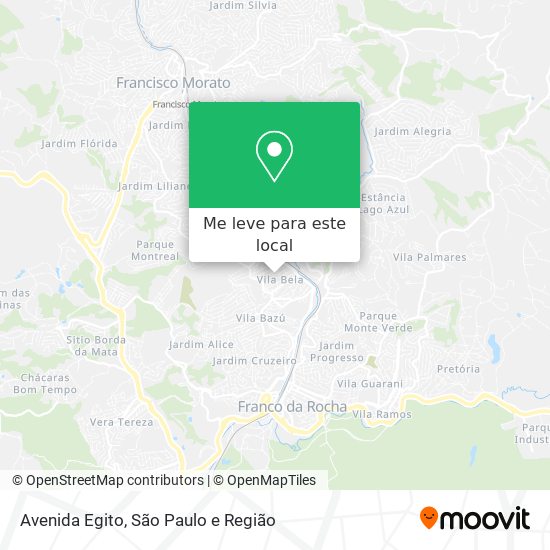 Avenida Egito mapa