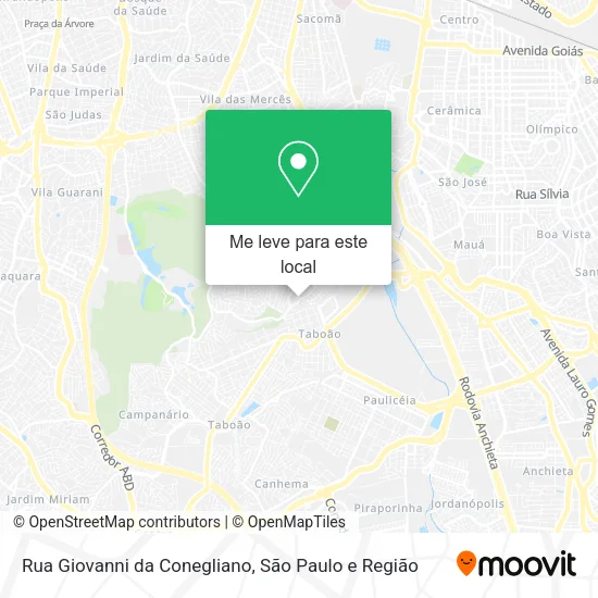 Rua Giovanni da Conegliano mapa