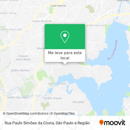 Rua Paulo Simões da Costa mapa