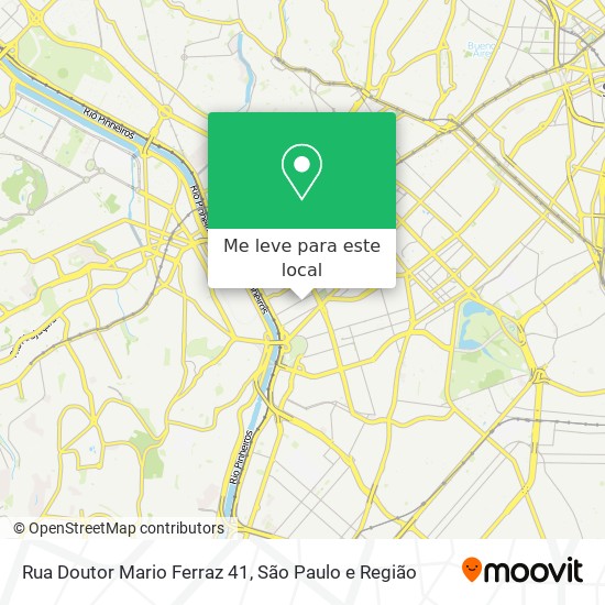 Rua Doutor Mario Ferraz 41 mapa