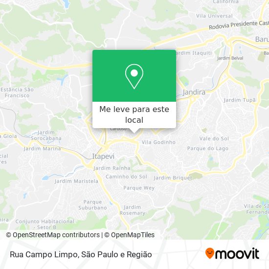 Rua Campo Limpo mapa