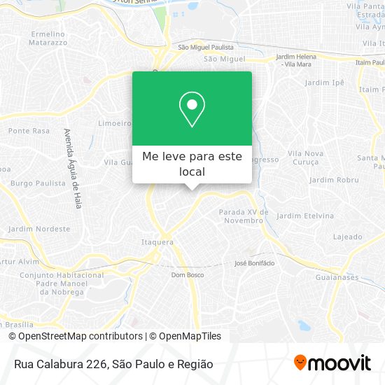 Rua Calabura 226 mapa