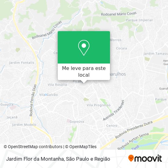 Jardim Flor da Montanha mapa