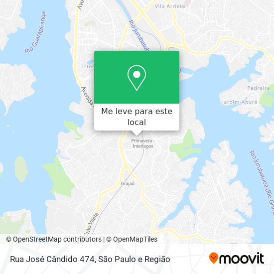 Rua José Cândido 474 mapa