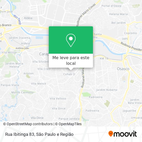 Rua Ibitinga 83 mapa