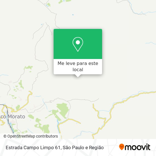 Estrada Campo Limpo 61 mapa