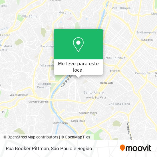 Rua Booker Pittman mapa
