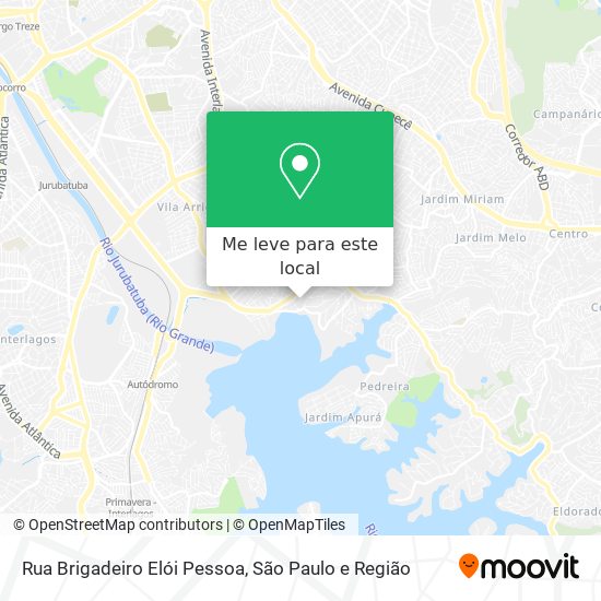 Rua Brigadeiro Elói Pessoa mapa