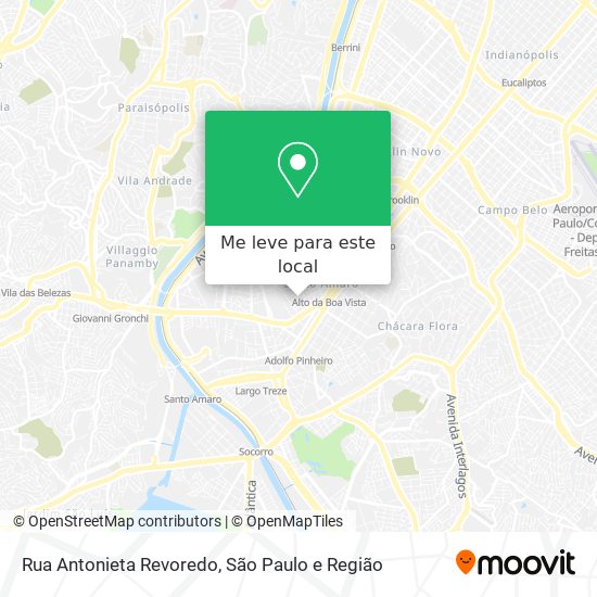 Rua Antonieta Revoredo mapa