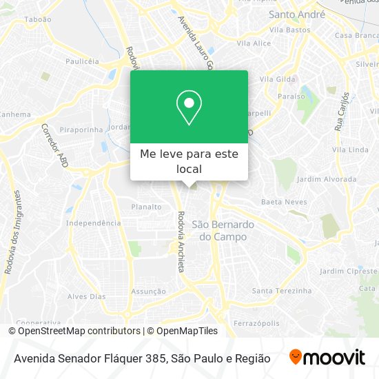 Avenida Senador Fláquer 385 mapa