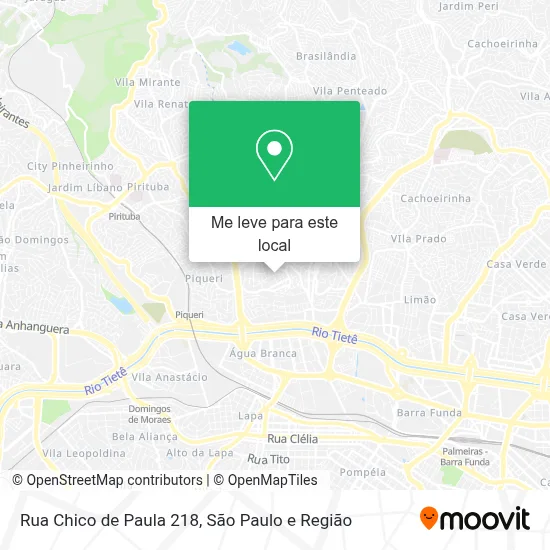 Rua Chico de Paula 218 mapa