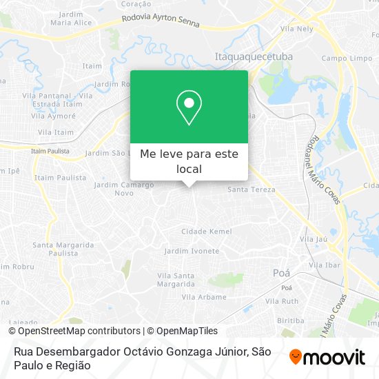 Rua Desembargador Octávio Gonzaga Júnior mapa