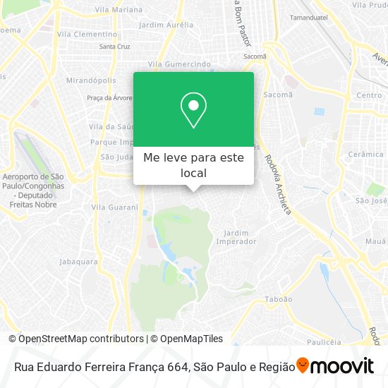 Rua Eduardo Ferreira França 664 mapa