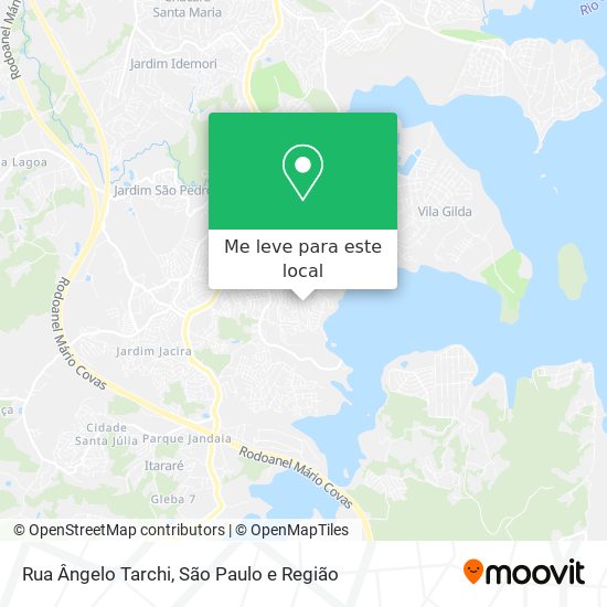 Rua Ângelo Tarchi mapa