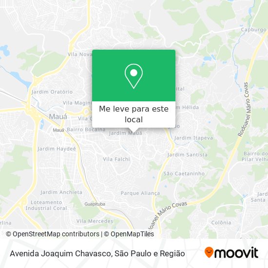 Avenida Joaquim Chavasco mapa