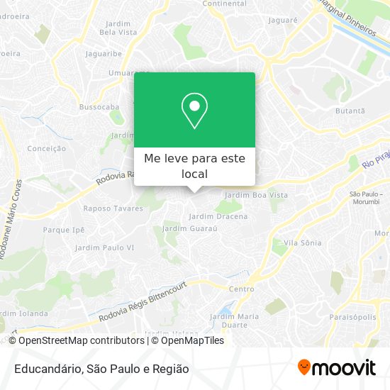 Educandário mapa