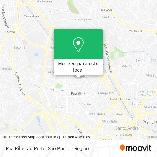 Rua Ribeirão Preto mapa