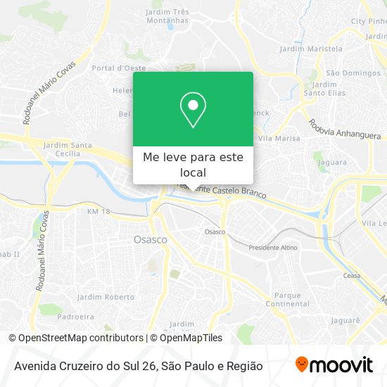 Avenida Cruzeiro do Sul 26 mapa