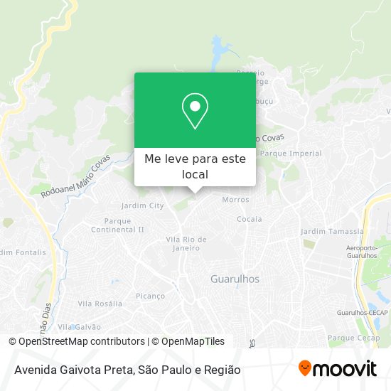 Avenida Gaivota Preta mapa
