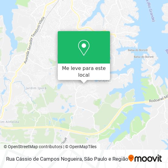 Rua Cássio de Campos Nogueira mapa