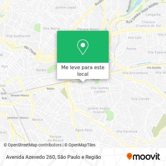 Avenida Azevedo 260 mapa