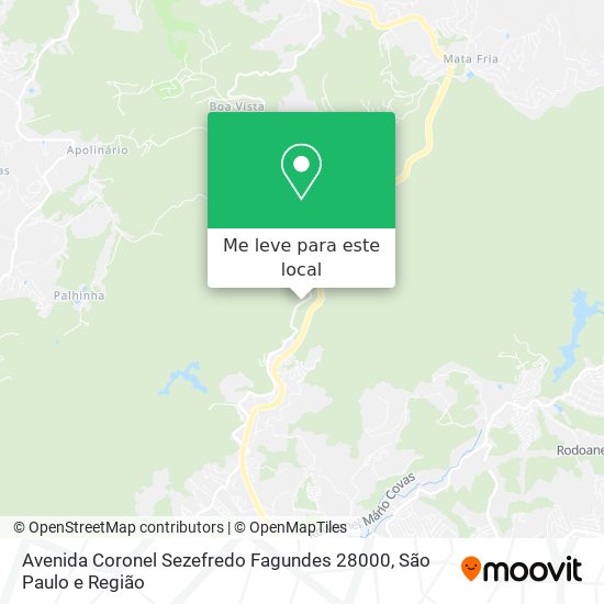 Avenida Coronel Sezefredo Fagundes 28000 mapa