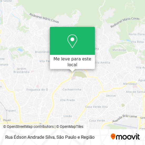 Rua Édson Andrade Silva mapa