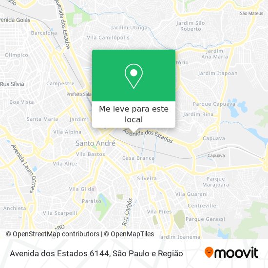 Avenida dos Estados 6144 mapa