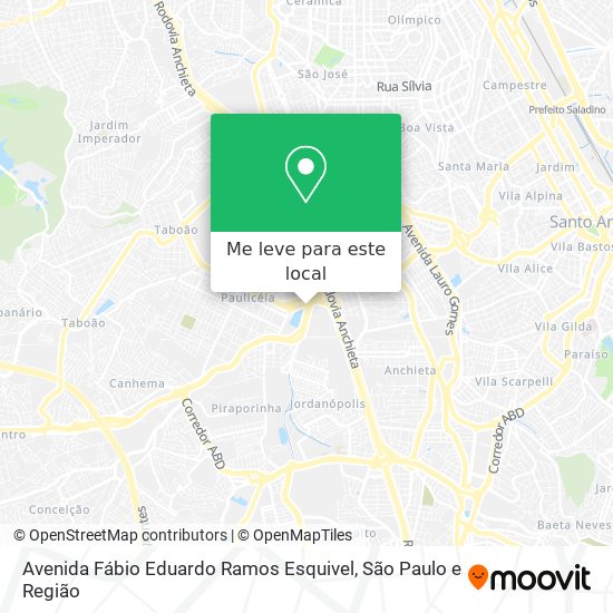 Avenida Fábio Eduardo Ramos Esquivel mapa