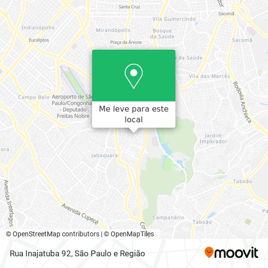 Rua Inajatuba 92 mapa