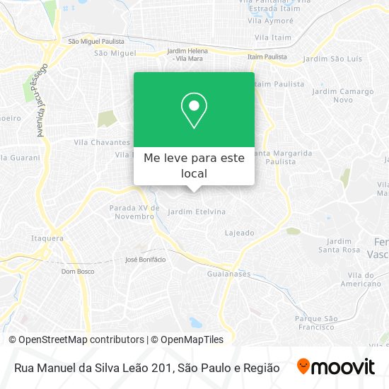Rua Manuel da Silva Leão 201 mapa