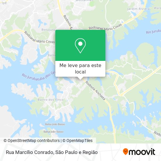 Rua Marcílio Conrado mapa